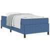 vidaXL Struttura del letto con materasso Blu 90 x 200 cm Tessuto