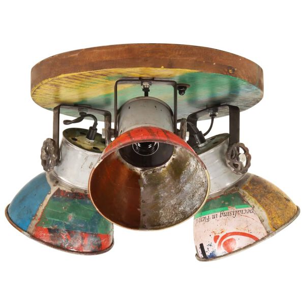 vidaXL Lampada da Soffitto Industriale 25 W Multicolore 45x25 cm E27