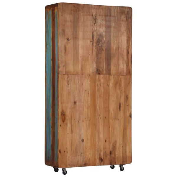 vidaXL Credenza 90x35x183 cm in Legno Massello di Recupero