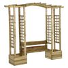 vidaXL Pergola da Giardino Panca e Vasi Legno Massello Pino Impregnato
