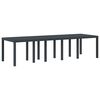 vidaXL Tavolo da Giardino Antracite 300 x 100 x 73 cm polyrattan