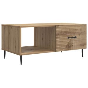 vidaXL Tavolino da salotto Rovere Artigianale 90 x 50 x 40 cm