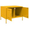 vidaXL Tavolino da Salotto Giallo Senape 68x50x50,5 cm in Acciaio