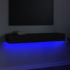 vidaXL Mobile Porta TV con Luci LED Nero 120x35x15,5 cm