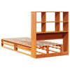 vidaXL Letto Libreria senza Materasso Marrone Cera 75x190 cm Legno