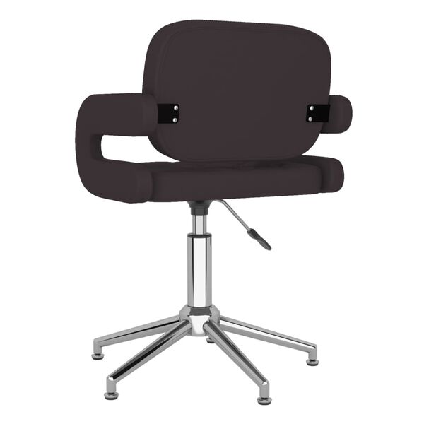 vidaXL Sedia da Ufficio Girevole Nera in Similpelle