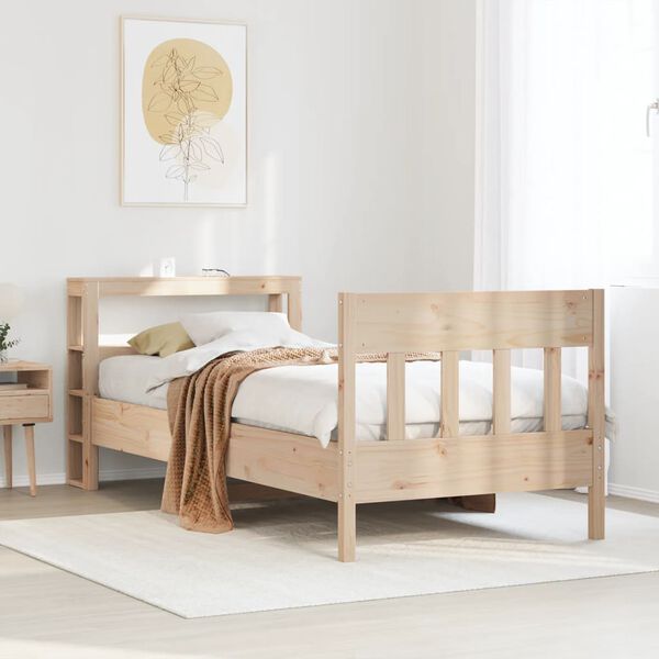 vidaXL Letto senza Materasso 90x200 cm in Legno Massello di Pino