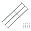 vidaXL Grate per Finestre Regolabili 3 Barre Trasversali 700-1050 mm
