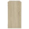vidaXL Mensole a Cubo 4 pz Rovere Sonoma 30x15x30 cm