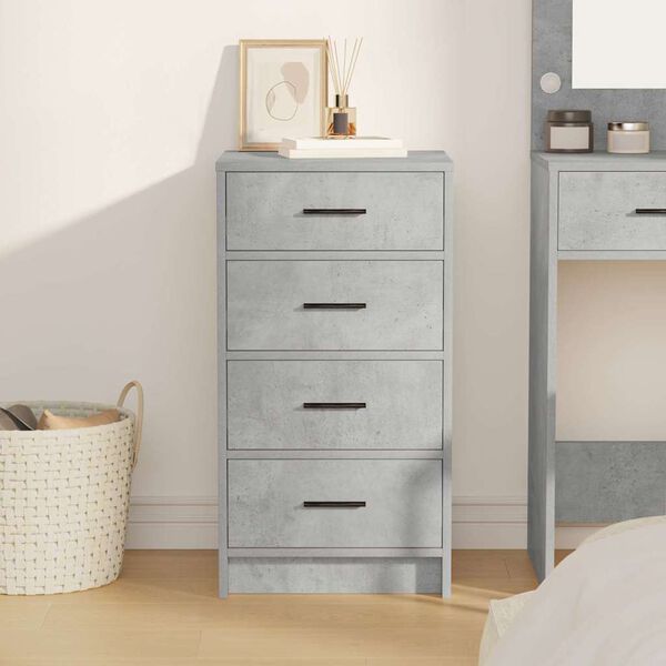 vidaXL Credenza Grigio cemento 40 x 41 x 75 cm Legno multistrato