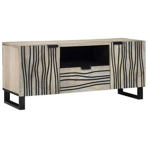 vidaXL Unità TV con cassetto Bianco 105 x 33 x 46 cm Legno multistrato