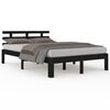 vidaXL Giroletto Nero in Legno Massello 200x200 cm