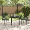 vidaXL Set da Pranzo per Giardino 3 pcs Nero polyrattan