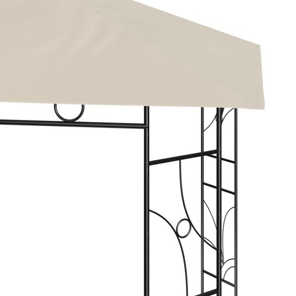 vidaXL Gazebo 3x3x2,7 m Crema 160 g/m²