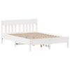 vidaXL Letto senza Materasso Bianco 120x200 cm Legno Massello di Pino