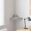 vidaXL Mensola Angolare Grigio Cemento 35x35x3,8 cm in MDF