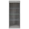 vidaXL Credenza con Luci LED Grigio Sonoma 41x37x100 cm