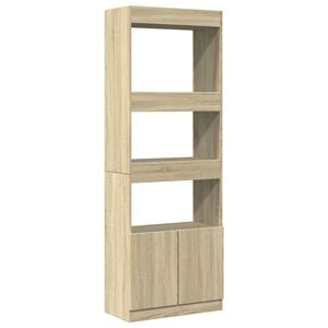 vidaXL Credenza Rovere Sonoma 63x33x180 cm in Truciolato