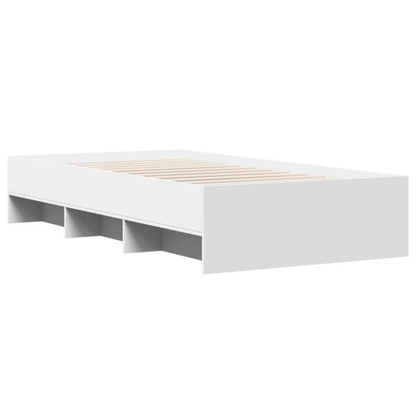 vidaXL Giroletto Bianco 75x190 cm in Legno Multistrato