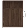 vidaXL Credenza con LED Rovere Marrone 77x34x100 cm Legno Multistrato