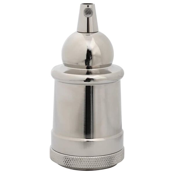 vidaXL Portalampade 2 pz Nichel Satinato E27