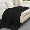 vidaXL Coperte da Pile 24 pcs Nero 270 x 240 cm Panno