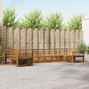 vidaXL Set divani 7 pcs Naturale Legno di Acacia Massello