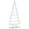 vidaXL Albero di Natale Decorativo in Metallo Nero 180 cm