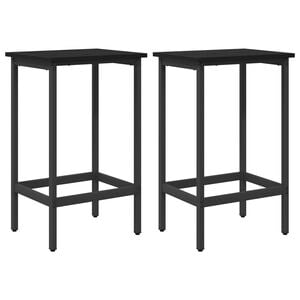 vidaXL Sgabello da bar 2 pz Rovere Nero 40 x 32 x 64 cm