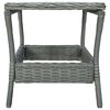 vidaXL Set Divani da Giardino 3pz con Cuscini Polyrattan Grigio Chiaro