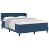 vidaXL Letto box spring con materasso Blu 140 x 200 cm Tessuto