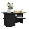 vidaXL Tavolino da Salotto Nero 90x60x46,5 cm in Legno Multistrato