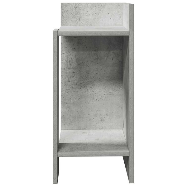 vidaXL Tavolini Laterali 2 pz con Ripiano Grigio Cemento 25,5x27x60 cm