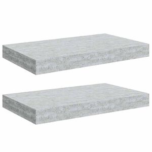 vidaXL Scaffali a Parete 2 pz Grigio Cemento 40x23x3,8 cm in MDF