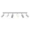 vidaXL Faretto da soffitto Bianco 73 x 6 x 16 cm Metallo