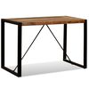 vidaXL Tavolo da Pranzo in Legno Massello Anticato 120 cm