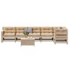 vidaXL Set Salotto Giardino 7 pz Cuscini Antracite Legno Massello Pino