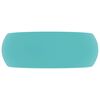 vidaXL Lavandino Lusso Rotondo Verde Chiaro Opaco 40x15 cm in Ceramica