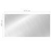 vidaXL Copertura per Piscina Argento 975x488 cm in PE