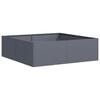 vidaXL Fioriera Antracite 100x100x30 cm in Acciaio
