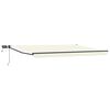 vidaXL Tenda retrattile manuale con LED Crema e Antracite 4,5 &times; 3 m