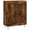 vidaXL Credenza Rovere Fumo 69,5x34x180 cm in Legno Multistrato