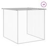 vidaXL Gabbia Polli Tetto Grigio Chiaro 1003x98x90 cm Acciaio Zincato