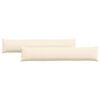 vidaXL Cuscini da Divano 2 pcs Crema 200 x 40 cm Tessuto in Cords