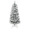 vidaXL Albero Natale Artificiale Incernierato con Neve Fioccata 150 cm