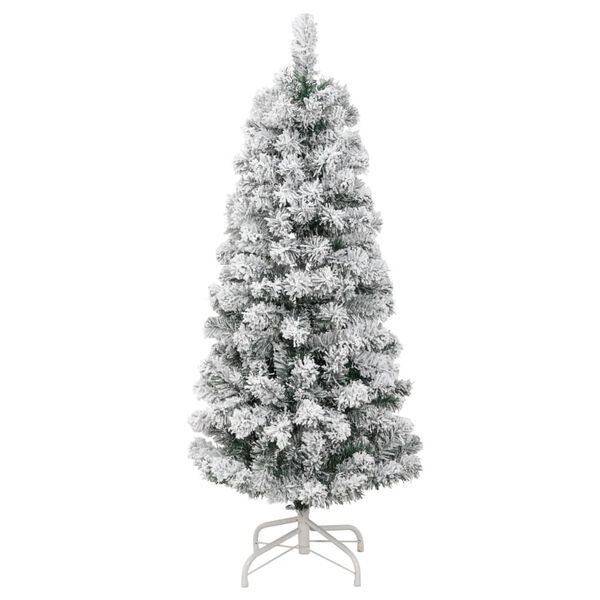 vidaXL Albero Natale Artificiale Incernierato con Neve Fioccata 150 cm