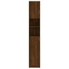 vidaXL Armadietto Bagno Rovere Marrone 32x25,5x190cm Legno Ingegnerizzato