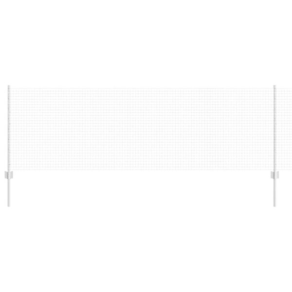 vidaXL Recinzione con Posto Argento 0,8 x 25 m Acciaio