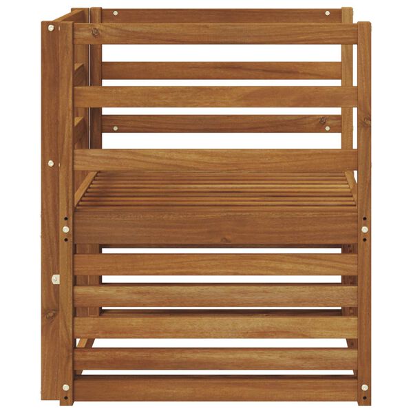 vidaXL Set di divani da esterno Naturale 67 x 63 x 73 cm