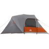 vidaXL Tenda a Cupola con tetto Grigio e arancione 455 x 252 x 178 cm